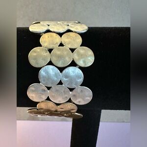 Mixed Metals Band Fashion Bracelet